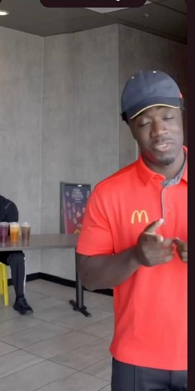 A Kansas creator introducing the new McDonald's beverages in a vertical Reel