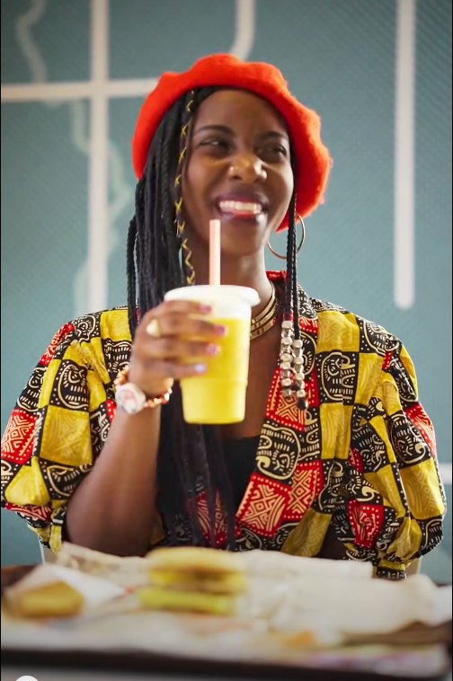 A frame from the Costa Family McDonald’s community brand video